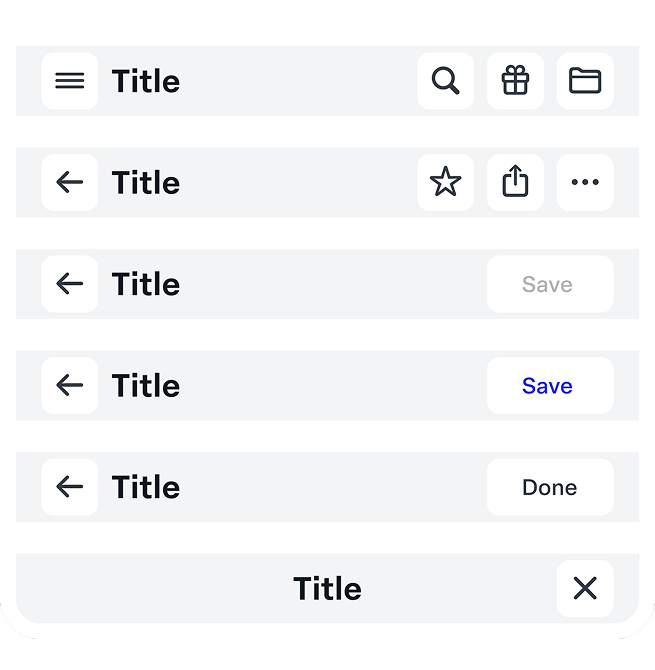 After — unified navigation patterns shared across iOS and Android with consistent affordances