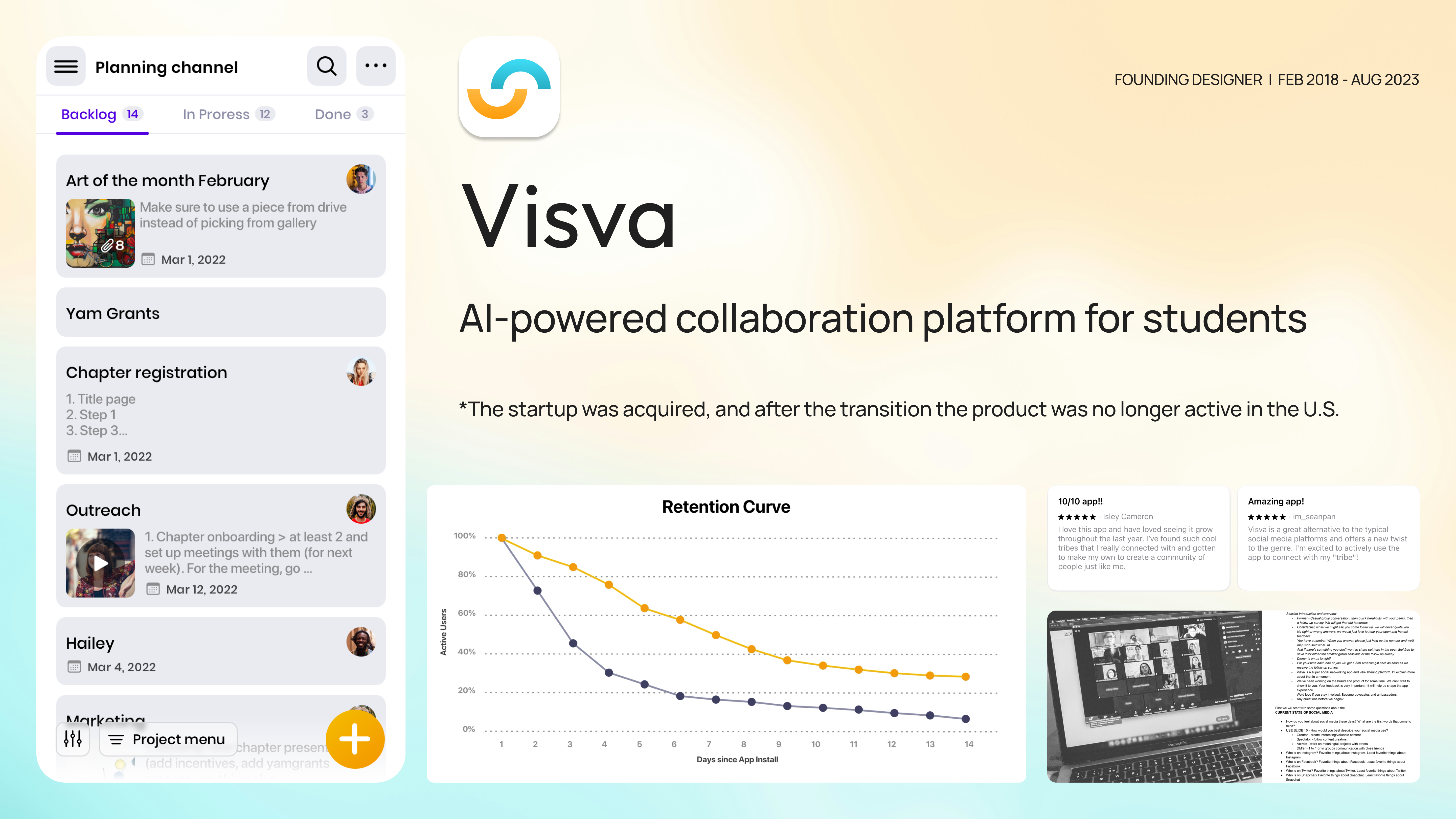 VISVA main page preview — the social feed redesigned around new reaction patterns