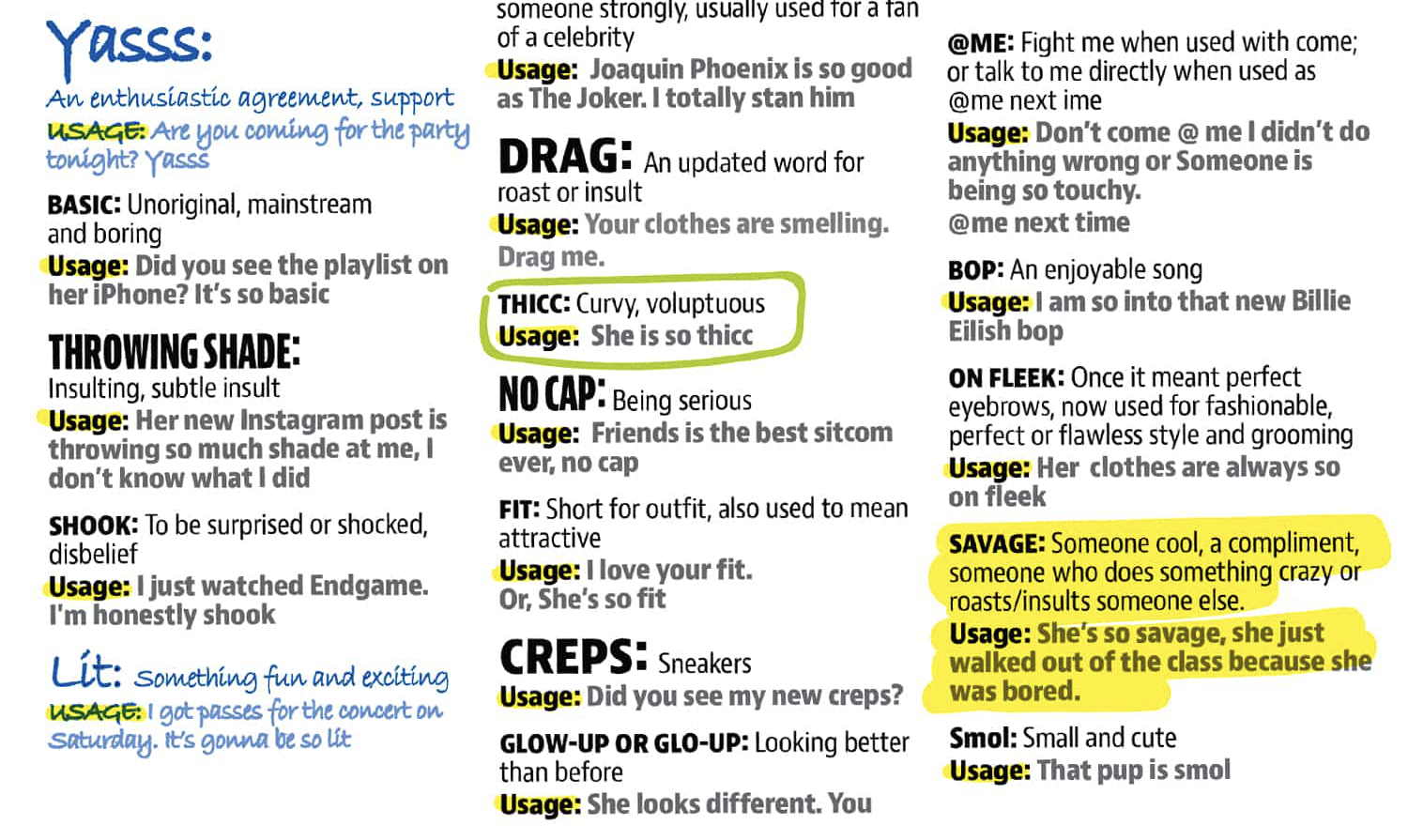VISVA Gen-Z slang exploration — mapping the words and reactions teens actually use